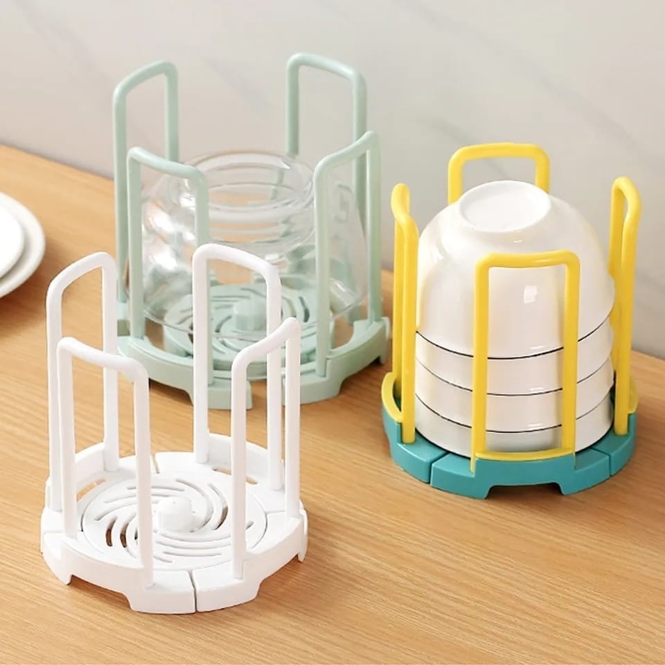 Retractable bowl & plate organizer (1 pes)