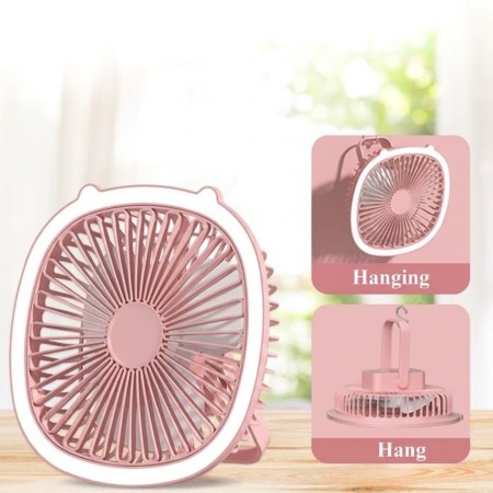 Portable Rechargeable Fan With Light